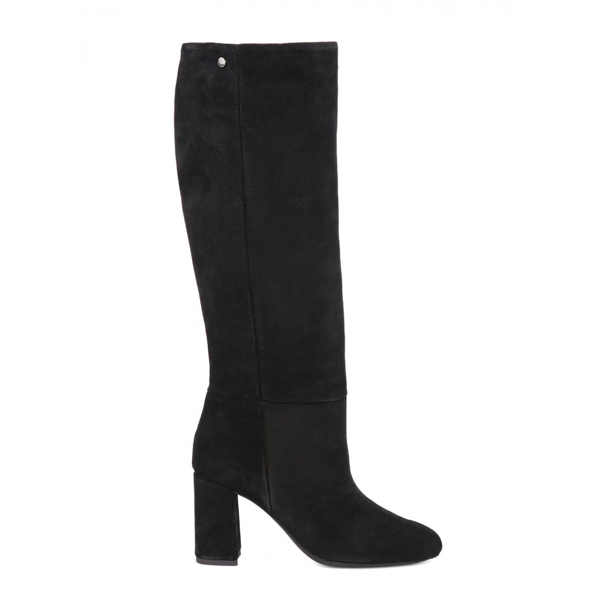 high leg suede boots